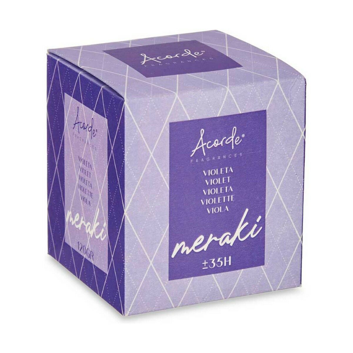 Aromātiska svece Acorde Violets 120 g (12 gb.)